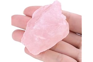 XIANNVXI Rose Quartz Crystals 1.8-2.2" Large Raw Crystals and Healing Stones Natural Rough Crystal Rocks for Decor Gifts Tumbling Cabbing Polishing Fountain Rocks 1PCS
