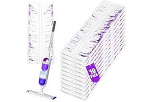 MATFORCA 10 Pack Swiffer Power Mop Refills – Disposable Wet Mop Pads for Swiffer Power Mop, Perfect for Hardwood, Tile, and Laminate Floors, Easy-to-Use Floor Cleaning Pads Compatible with Swiffer WetJet