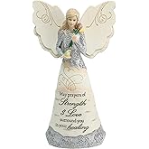 Pavilion Gift Company 82348 Strength and Healing Angel Figurine, 6-1/2-Inch, White