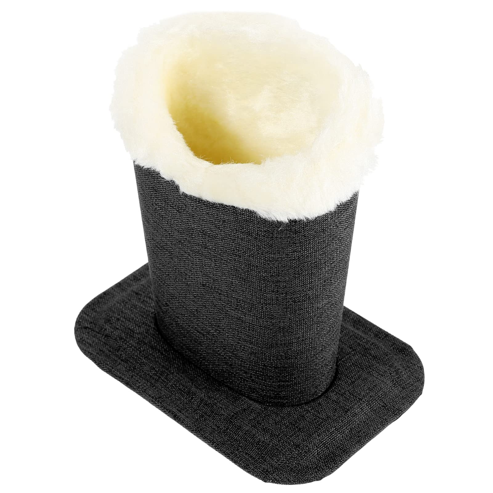 Housoutil Plush Lined Eyeglass Holder Glasses Stand Holder Bifocals Display Holder Glasses Case Anti-scratch Glass Display Rack Holder for Bedside Desk Table Black