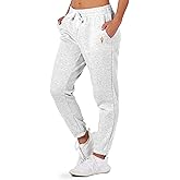 NCAA Women's Tapered Joggers with Pockets, Comfort-Fit Lounge Pants, Stretch Athletic Sweatpants for Running, Travel, Yoga