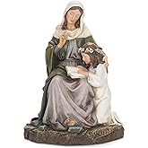 Joseph's Studio by Roman – 7" St. Anne Figurine, Religious Home Décor Statue, Devotional Gift for Prayer & Inspiration