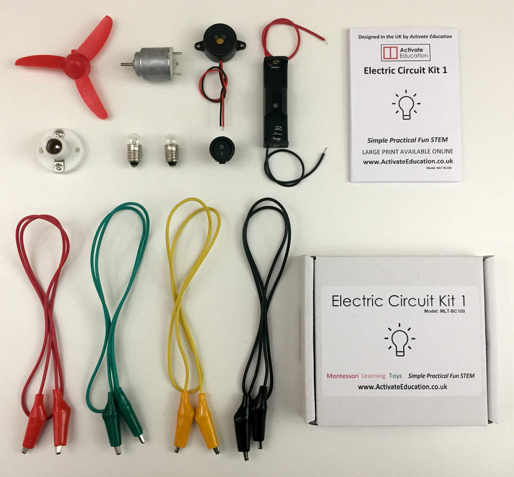 Activate Education Montessori Learning Toys - Electric Circuit Kit 1