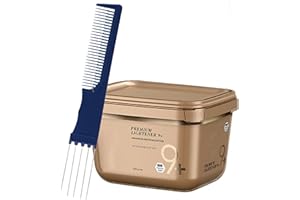 BlondeMe Lightener Powder 9+ Premium Bleach 450 grams and M Hair Designs Tint Brush Comb (Bundle), Off White