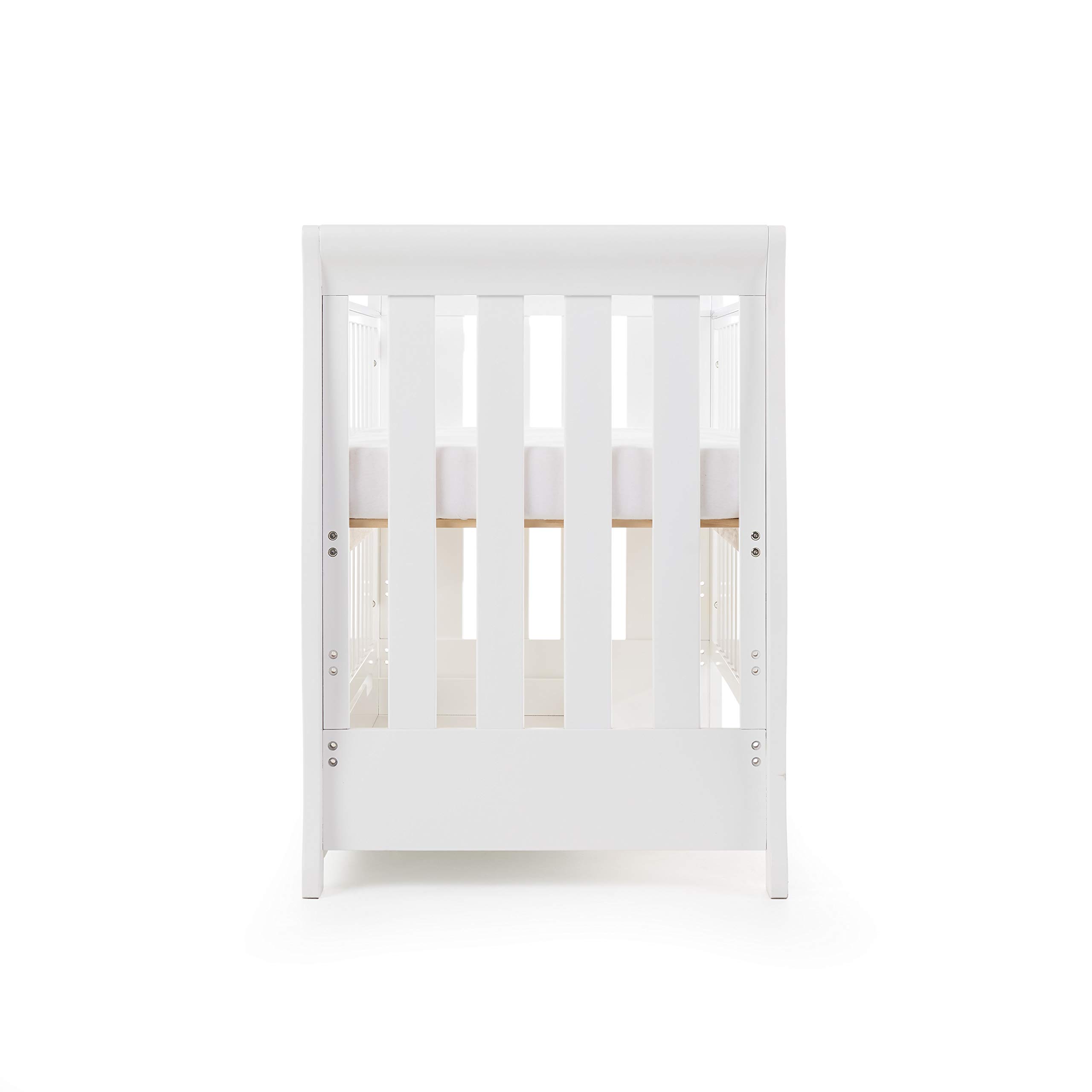 obaby stamford mini cot bed white