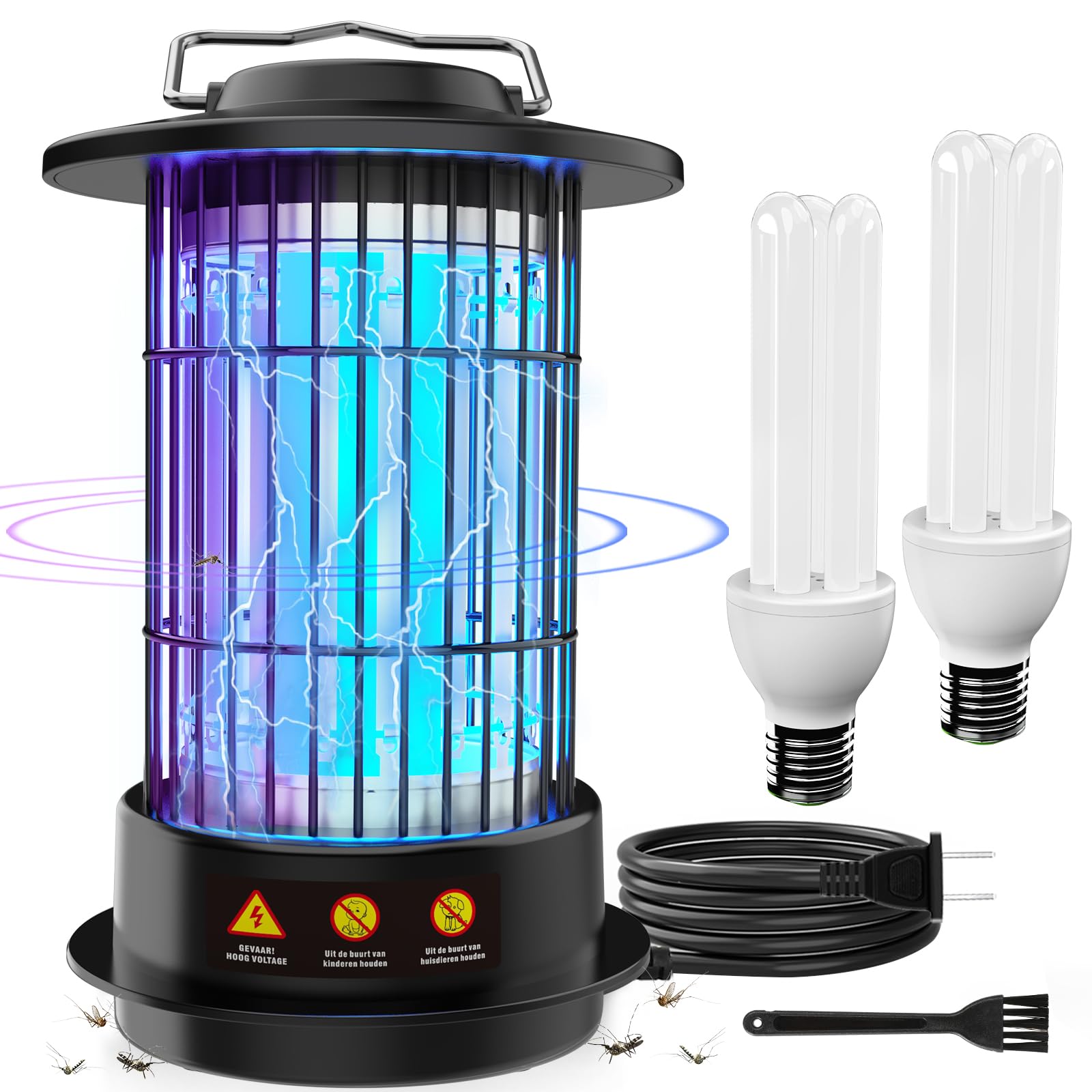 Photo 1 of Bug Zapper Indoor - Bug Zapper Fly Zapper with Extra Bulb 4200V Mosquito Zapper Outdoor Mosquito Killer Fly Traps Insect Killer for Home Patio Camping, Plug-in with 4.92 Ft Cord