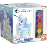 MindWare Paint Your Own Porcelain: Castle Light with 2 Tea Lights, 14 Paints, 2 Brushes &amp; Painting Guide - Creative Paintable Pottery Crafts &amp; Gift Kits for Kids
