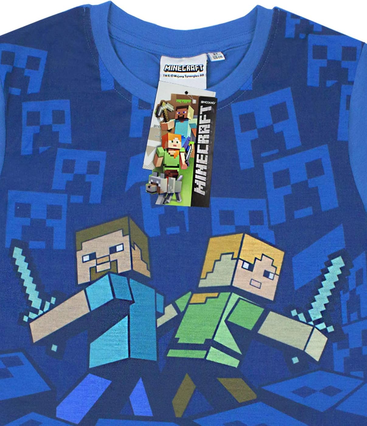 Vanilla Underground Minecraft Boys Shortie Pyjamas 6 12 Years Various Styles