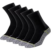 Kodal Copper Infused Crew Socks Business Athletic Moisture Wicking Odor Free Comfortable for All Day Wear (4/5 Pairs)