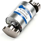 RPTCOTU Brushed Vibration Motor DC 12V-24V 8000RPM | Dual Head High Torque Electrodynamic Vibration Motor R370 with 2 Ferrous Sector Rotating Mass Blocks(R370)