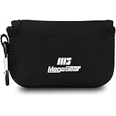 MegaGear 'Ultra Light' Neoprene Camera Case Bag with Carabiner for Canon PowerShot G7X, Canon PowerShot G7 X Mark II Cameras (Black)