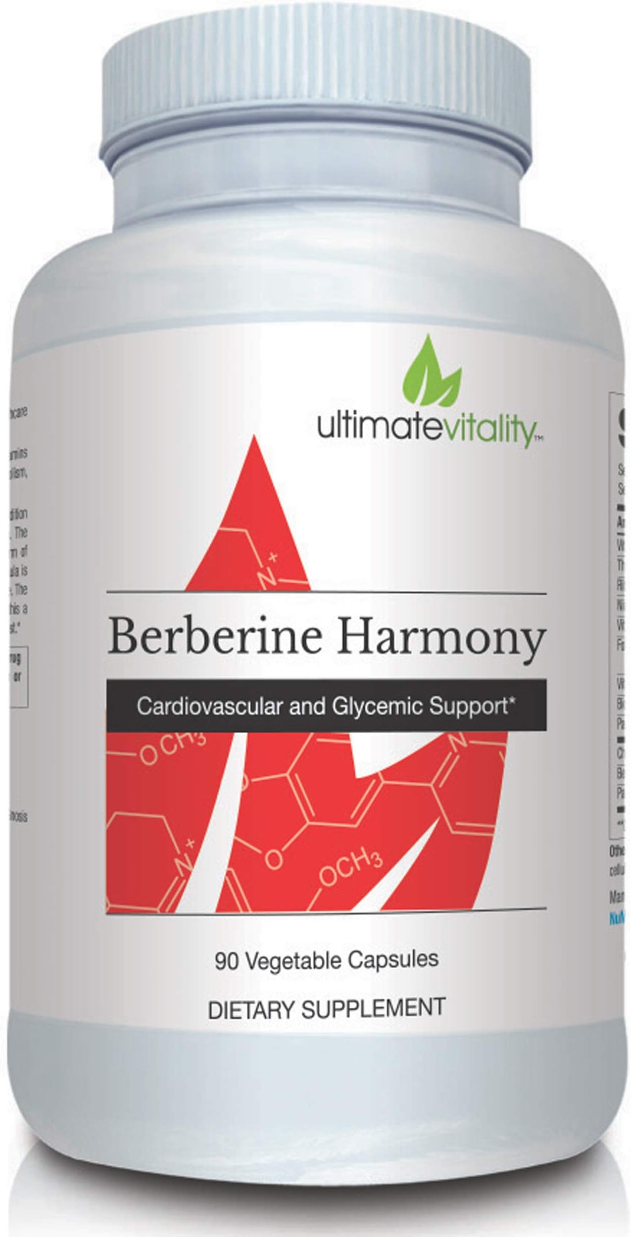 Berberine Harmony - Berberine 500mg with Gynostemma and CoQ10 Ubiquinone Supports Optimal Vascular, Immune and Gastrointestinal Health - 90 Vegetarian Capsules