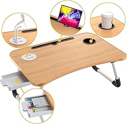 Elekin Laptop Desk for Bed,Portable Folding Lap
