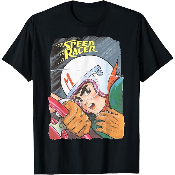 90s ヴィンテージ SPEED RACER Tシャツ　リンガー Vintage 1992 Speed Racer t-Shirt, Racer x, Retro Anime Dark