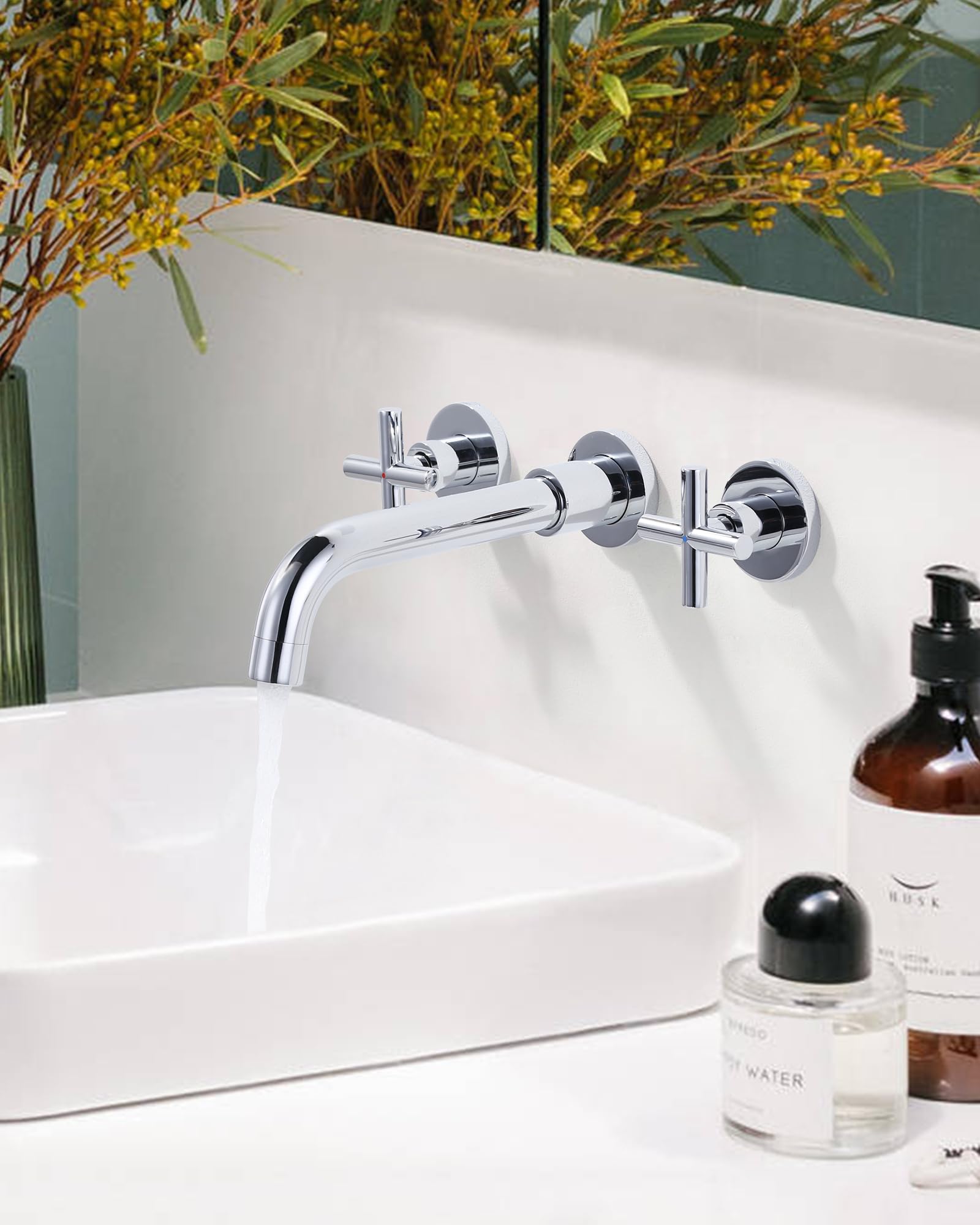 iVIGA 360° Swivel Basin Faucet (2 Handles-Chrome)