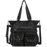 Angelkiss Purses Handbags for Women PU Tote Satchel Bags for Women Pockets Shoulder Bags…