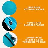 Dog & Field 100g Puppy Training Dummy – Canvas Water Float Blue view 2