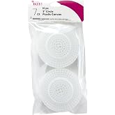 Cousin DIY Plastic Stitching Canvas with Raised Center 7 Holes per inch 3" 10/Pkg, White (40000718)