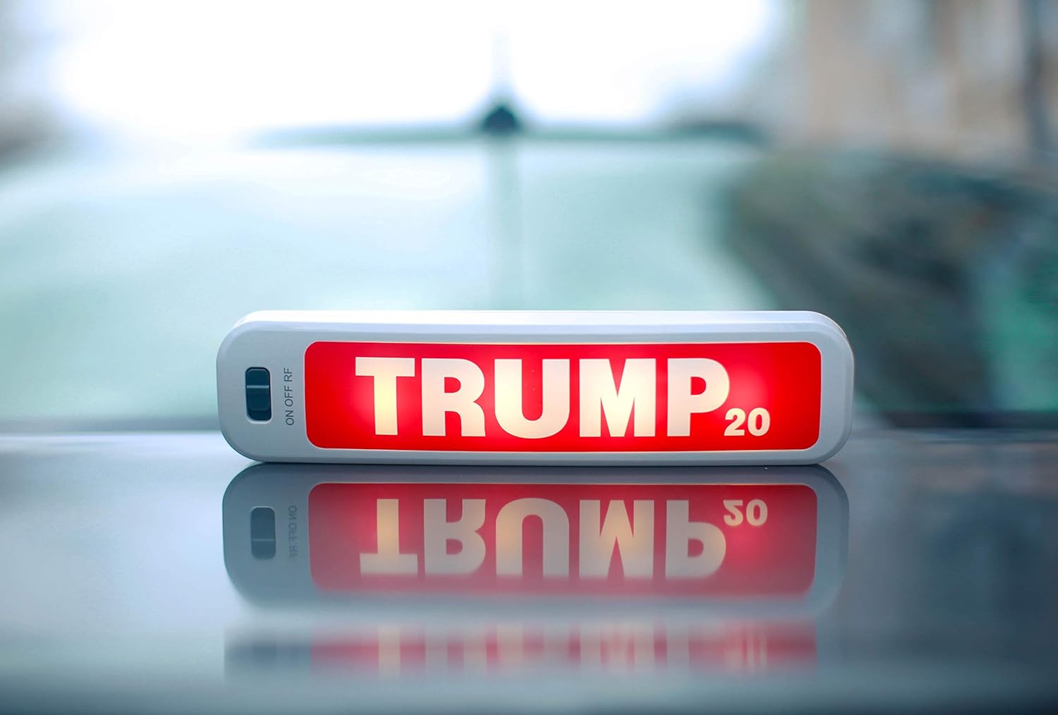 Donald Trump for President Dash LED Display. Front & Rear Bright LED Lights Mount Easily and Temporarily in Your Car/SUV/Truck