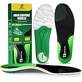 StepTastic Supercritical Foam Insoles for Men Women, Arch Support Orthotics for Plantar Fasciitis Flat Feet Pain Relief, Shock Absorption Boot Inserts, Trimmable, M 5-6/W 6-7, 1 Pair
