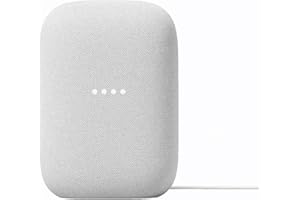 Google Audio Bluetooth Speaker - Wireless Music Streaming, Powerful Sound, Assistant Built-in, Wi-Fi and Bluetooth Connectivity, Smart Home Control, Stereo Pairing - Chalk