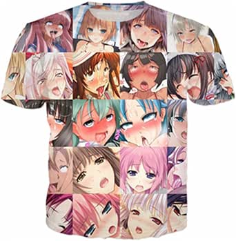 Amazon.com: HRTWRYS Anime Ahegao - Camiseta para hombre, Color1 : Ropa,  Zapatos y Joyería