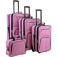 Rockland 3-Piece Upright Luggage Set - Lightweight Polycarbonate Spinner Suitcases