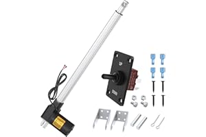 RVMARINEPAT 12v Actuator Heavy Duty 12v 18 Inch Stroke Electric Actuator 12v Linear Actuator 6000N 1320lb IP54 Waterproof with Switch