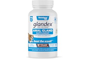 Glandex Dog & Cat Anal Gland Fiber Supplement Powder with Pumpkin & Digestive Enzymes – Vet Recommended Healthy Bowels & Dige