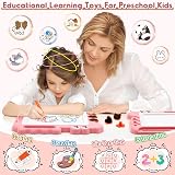 AiTuiTui Dinosaur Magnetic Drawing Board for Kids Pink 3-7 Mess Free view 3