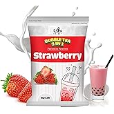 Fusion Select 2.2lb Tea Powder Strawberry Flavored-3-in-1 Drink Powder with Cream &amp; Sugar - Instant Pre-Mixed Beverage for Hot or Cold Blends or Yummy Frappes (Strawberry)