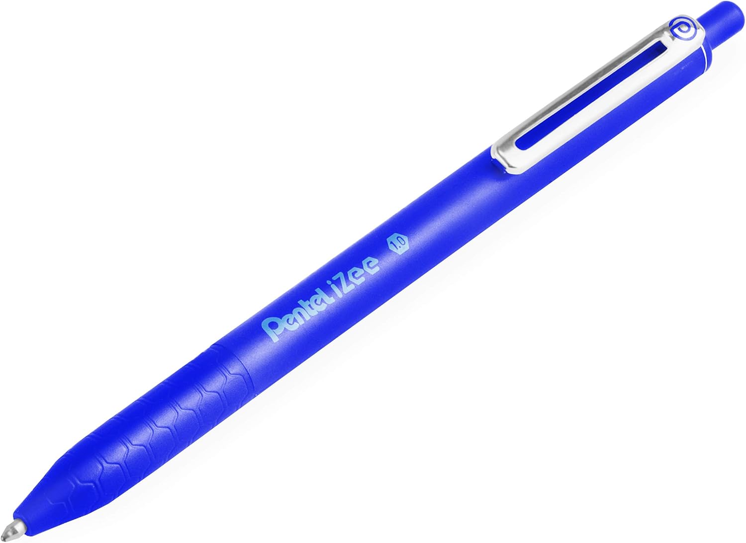 Pentel iZee BX470 Retractable Ballpoint Pen - 1.0mm - Blue - Pack of 14 - Image 3