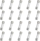 HUAREW T3.15AL250V 20 Pcs Glass Time Delay Fuse 3.15A 250V 0.2x0.78in view 1