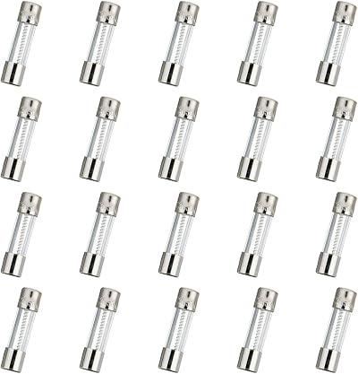 HUAREW T3.15AL250V 20 Pcs Glass Time Delay Fuse 3.15A 250V 0.2x0.78in
