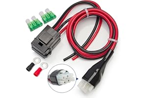 Anina 6 Pin 12AWG DC Power Cord Cable, 1M Short Wave Power Supply Cable with 30A Fuse Compatible for Yaesu FT-847 FT-857D FT-897 Kenwood TS-870 Icom IC-740 IC-751 AlincoDX-70 DC-77 CB Mobile Radio