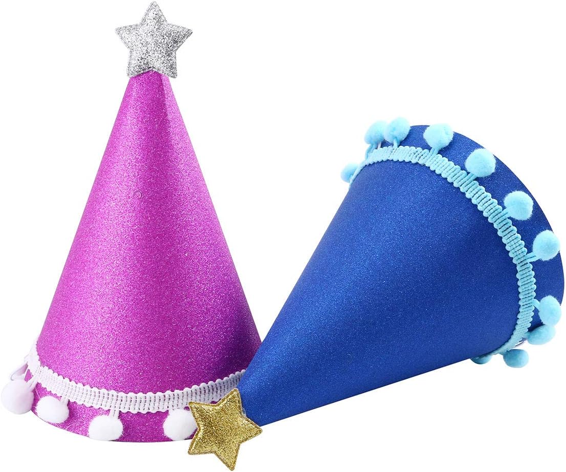 C CRYSTAL LEMON Pack of 10, Party Hats, Birthday hat for Adults and Kids (Universal, Multicolor): Clothing