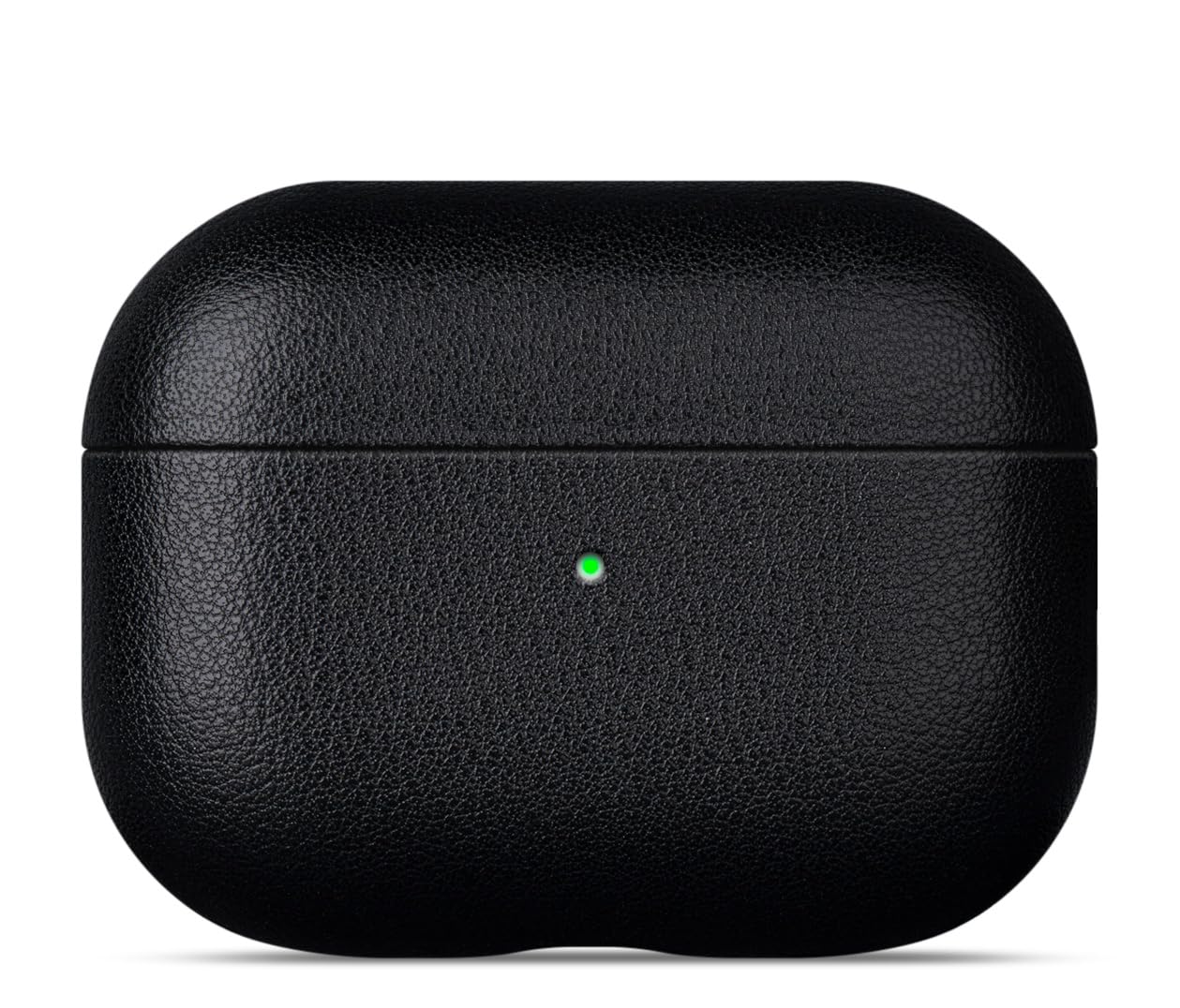 Photo 1 of Lopie Leather Case Compatible with AirPods Pro 3rd Generation, Protective Hard Cover Fully-Wrapped with Top Grain Leather, Handmade for AirPods Pro 3 Case Cover (Not for AirPods Pro 2nd Gen) - Black