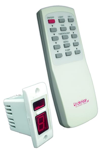 Recosys Polycarbonate Innovative Remote Switch for Light and Fan (White)