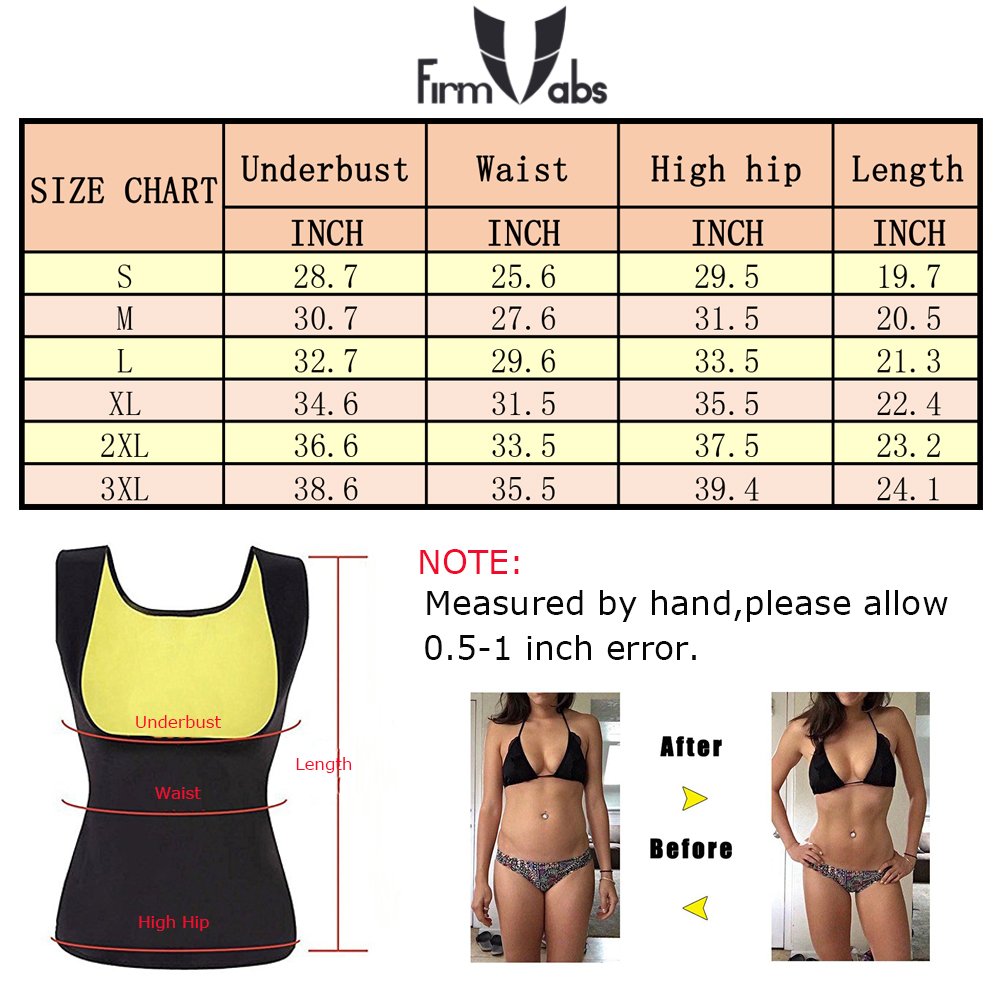 FIRM ABS Hot Slimming Body Shaper For Women Tummy Weight Loss Thermo Neoperne Sweat Sauna Vest