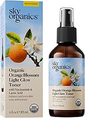 Sky Organics, Organic Glow Toner Niacinamide Light, 4 Fl Oz