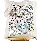 G2TUP DC Travel Tote Bag - Washington Landmarks Souvenir Gift Shoulder Bag