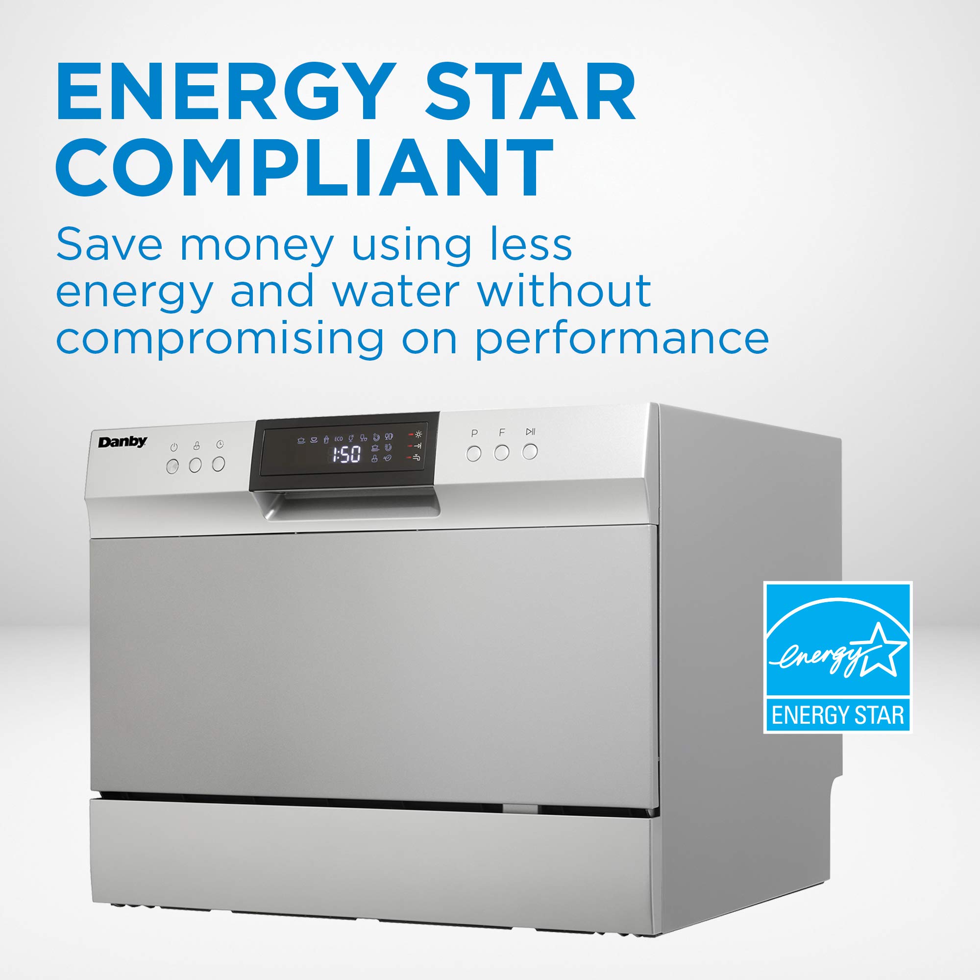 Danby DDW631SDB Countertop Dishwasher, Stainless Steel