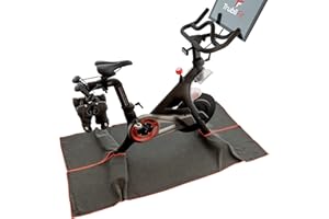 TRUBLIFIT Mat Sweat Towel for the Original Peloton Bike & Bike+ and Cross Training Bike & Bike+, Accessories for Peloton Bike, Washable Mat Towel, Indoor Cycling Floor Mat for Intense Hill Climbs and Workouts