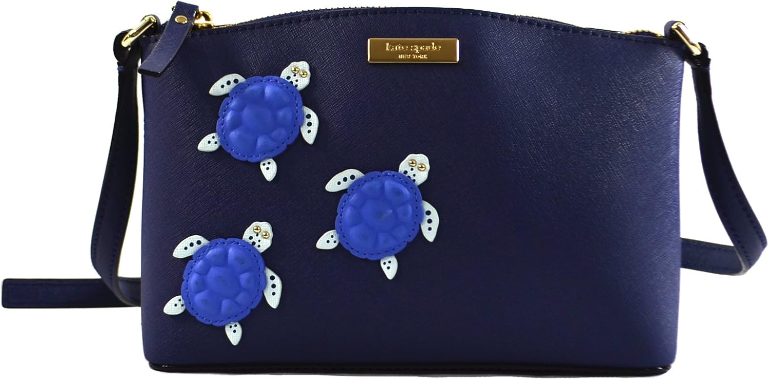 Kate Spade Millie Under The Sea Turtle Saffiano Leather Crossbody Bag