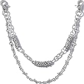 SMILEJOIN Layered Pants Chain, Punk Hip Hop Jeans Chains for Biker Daily Wear Goth Wallet Chain Clothing Accessories for Men Women