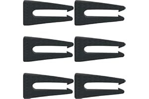 6 Pcs Gas Stove Knob Locks for Child Safety, Silicone Child Proof Stove Knob Covers, Black