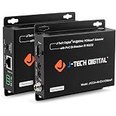 J-Tech Digital 4K HDBaseT HDMI Extender Over Cat5e/6 Ethernet up to 230ft (1080P) 130ft (4K), Supports HDCP 2.2/1.4, RS232, Bi-Directional IR and PoC