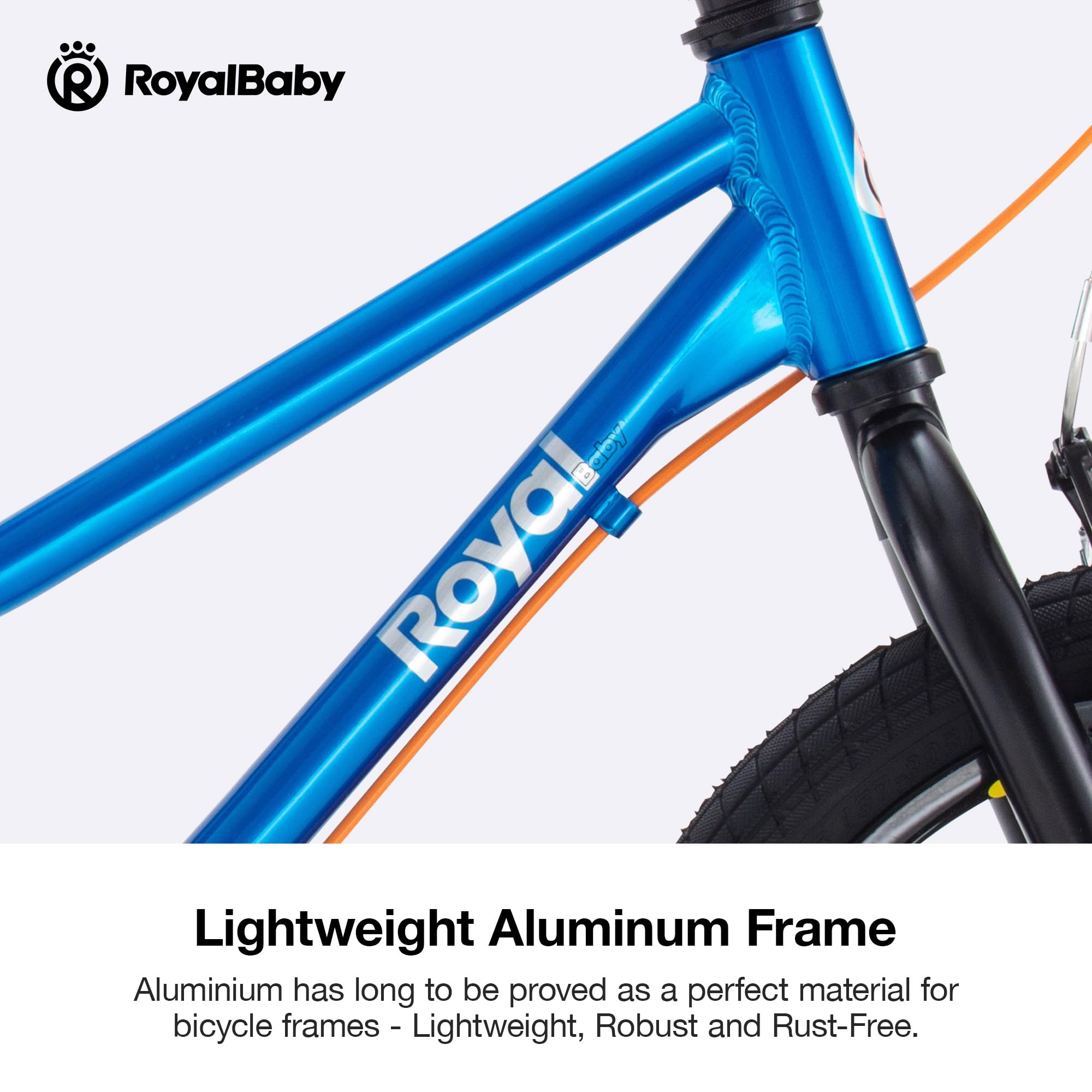 Royalbaby NEO Aluminum Kids Bike 16 18 Inch Wheel Lightweight Bicycle Boys Girls Ages 4-9 Years, Multiple Colors