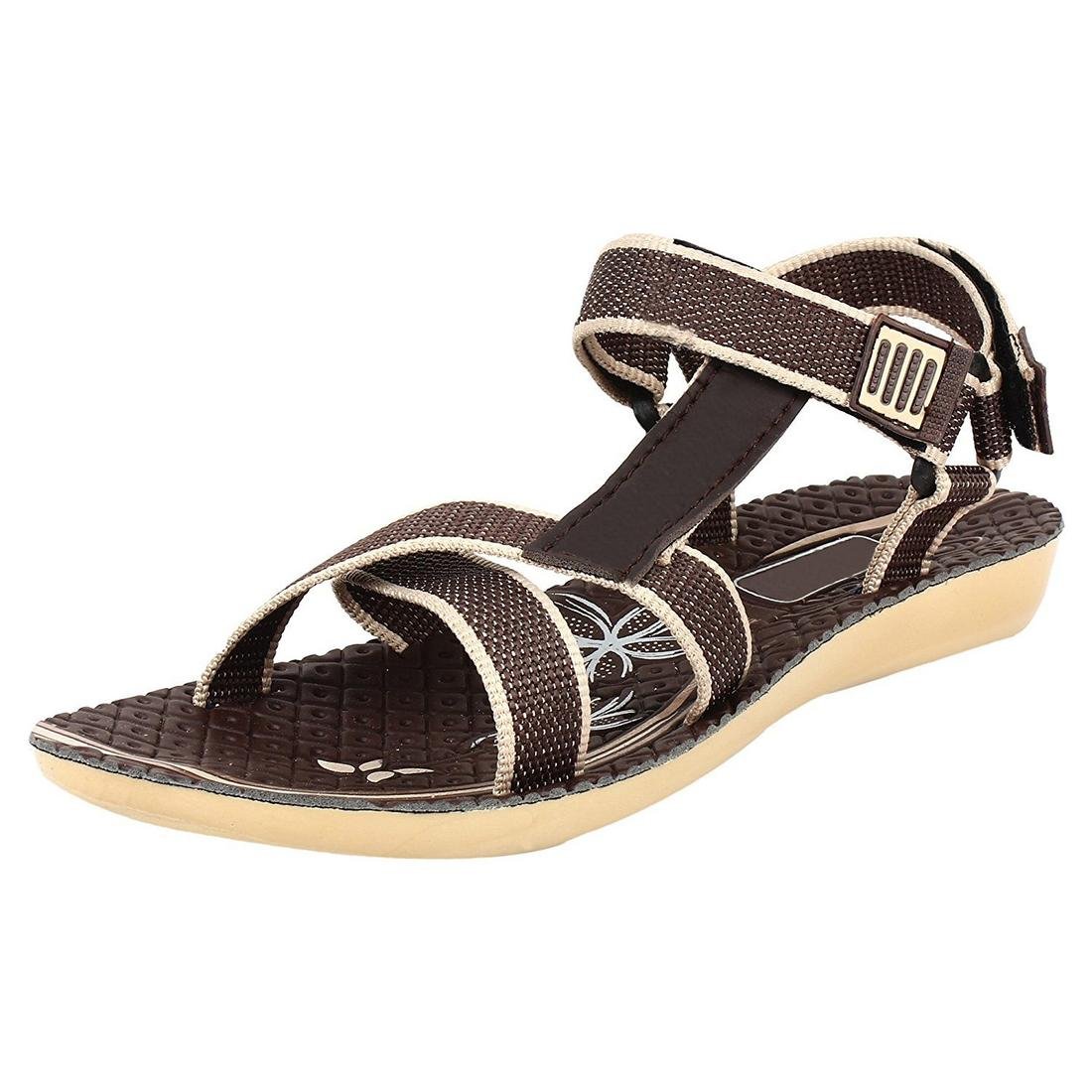 shoefly women/girls brown-958 sandals & floaters