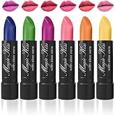 Magic Kiss Color Changing Matte 6 Piece Lipstick Set infused with Aloe Vera Made in USA (Colors of Aloha 1)